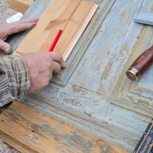 Ajout pièce bois moulurée