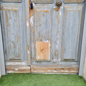 Bas de porte avant peinture