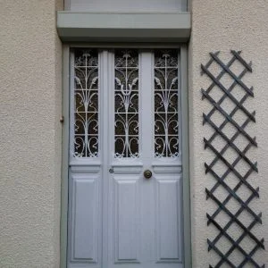 Porte après mise en peinture